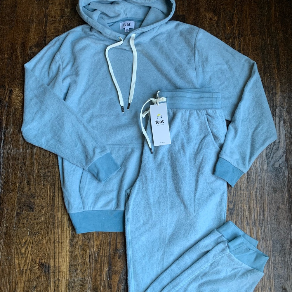 NWT Feat Blanketblend Blue Lounge Set Medium